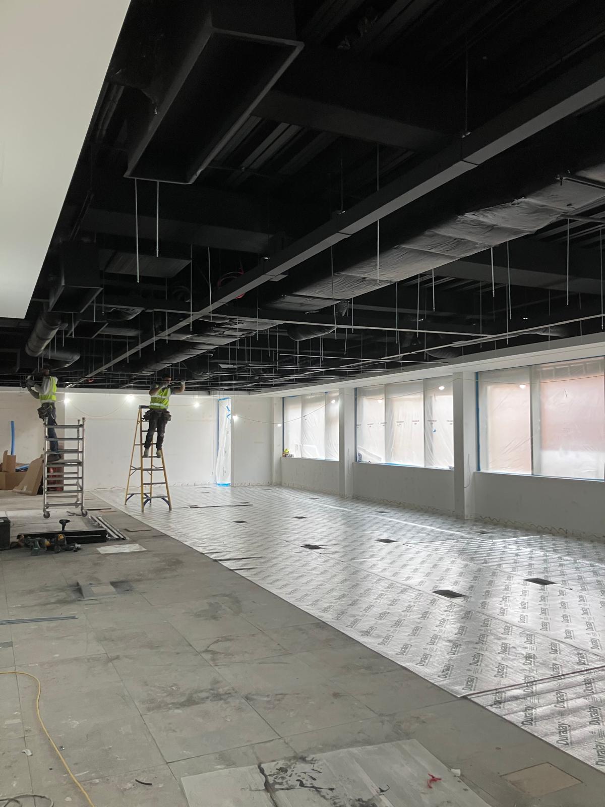 April fit-out progress